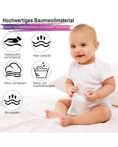 Set de bodys pour bébé à peindre