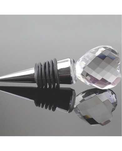 Flaschenverschluss 'Crystal Heart' (2 Stück)