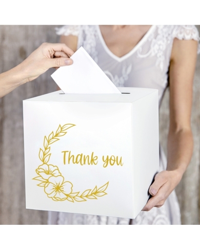 Urne mariage 'Thank you' - Ivory