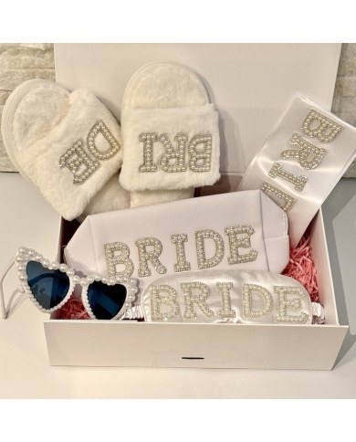 Boîte cadeau 'Bride perles' personnalisé