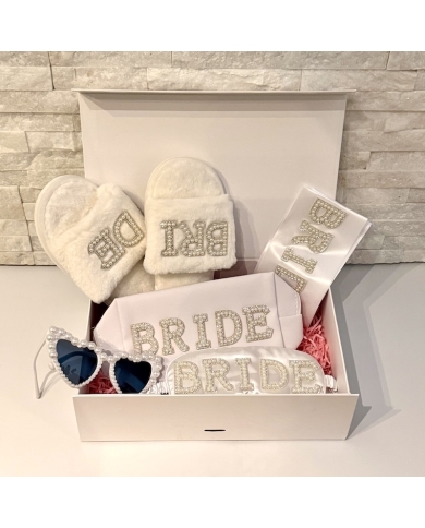 Boîte cadeau 'Bride perles' personnalisé