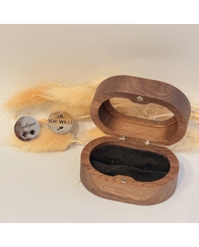 Manschettenknöpfe 'Bräutigam - Ja ich will!'