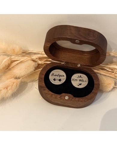 Manschettenknöpfe 'Bräutigam - Ja ich will!'