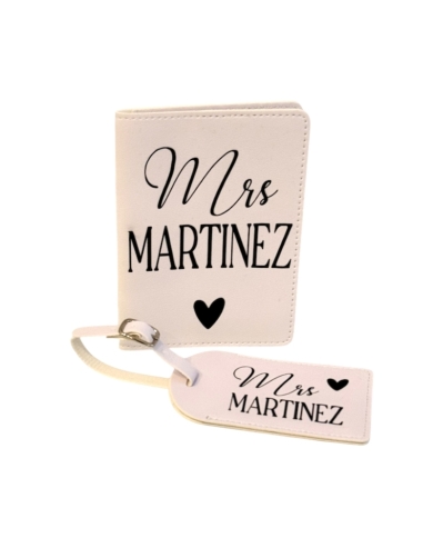Reisepasshüllen & Gepäckanhänger 'Mr & Mrs' personalisiert