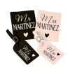 Pochettes pour passeports et étiquettes à bagages 'Mr & Mrs' personnalisées