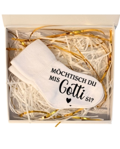Babysocken 'Gotti fragen'