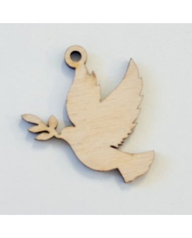 Pendentifs en bois 'Colombe' (10 pièces) - The-Weddingshop.ch