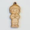 Pendentifs en bois 'Garçon en prière' (10 pièces)