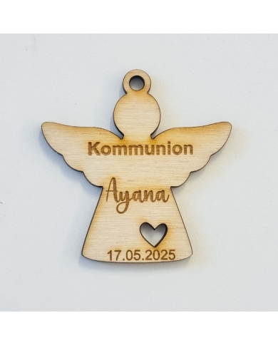 Holzanhänger 'Engel' personalisiert