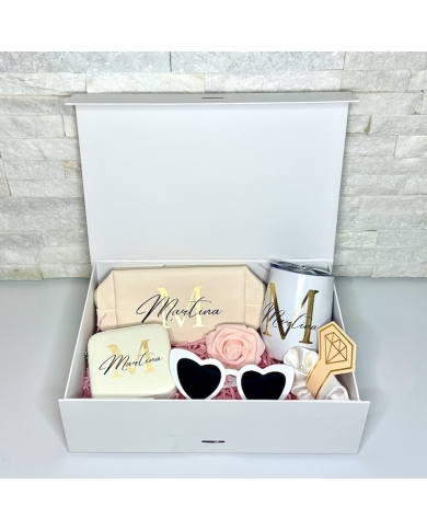Geschenkbox personalisiert - schwarz/gold