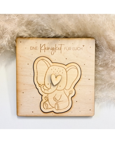 Carte en bois "Vous allez devenir grands-parents"