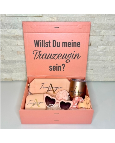 Geschenkbox personalisiert Gold & Schwarz