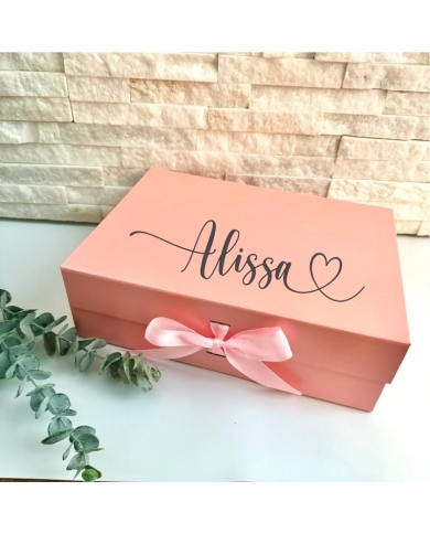 Geschenkbox personalisiert Gold & Schwarz