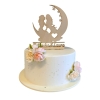 Cake Topper Couple romantique au clair de lune' personnalisé