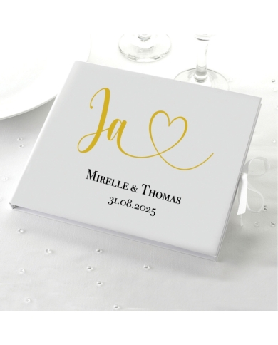 Livre d’or personnalisé 'Ja'- The-Weddingshop