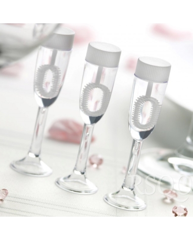 Seifenblasen Hochzeit Champagner Glas