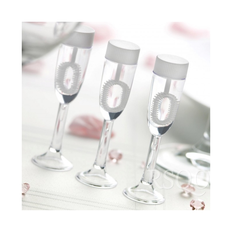 Seifenblasen Hochzeit Champagner Glas