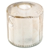 Vase en verre à structure chevron 'small'