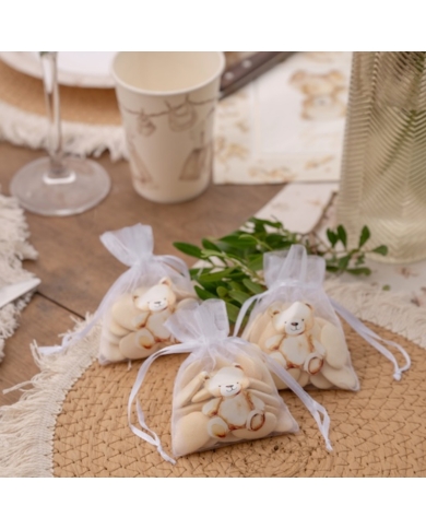 Sachets en organza 'Little Teddy' - The-Weddingshop