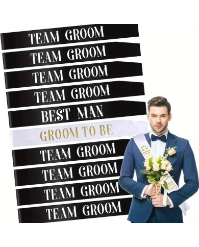 EVJG - Écharpe 'Groom to be' Set (10 pièces) - The-Weddingshop