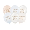 Ballons 'Welcome Baby' blanc/bleu