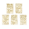 Buchstaben Aufkleber gold