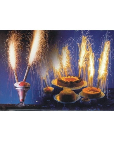 4 Zaubersterne Tischfontäne (80 sec.)