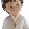 Figurine pour gâteaux communion Garçon avec une Bible