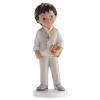 Figurine pour gâteaux communion Garçon avec une Bible