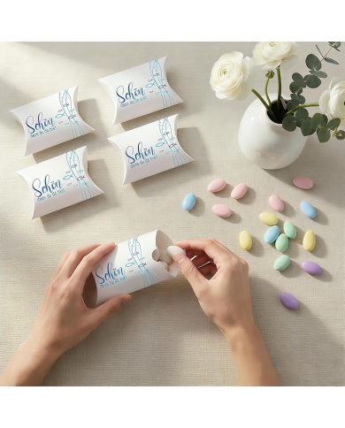 10 Boite dragées 'Schön, dass du da bist'