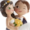 Figurine mariage 'Jeunes mariés qui clignent de l'œil'