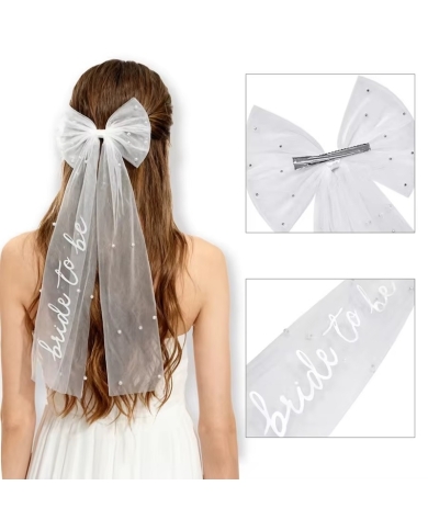 EVJF ♥ Noeud Voile 'Bride to be' ♥ the-Weddingshop.ch