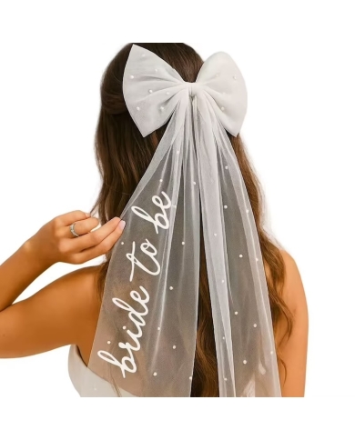 Schleifenschleier 'Bride to be'