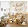 Ballon métallique 'Baby' - Crème (140 x 43 cm)