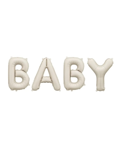 Folienballon 'Baby' - Creme (140 x 43 cm)