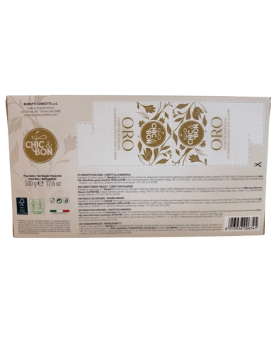 Hochzeitsmandeln Buratti - gold - 500g