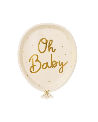 Pappteller 'Oh Baby' (6 Stück)