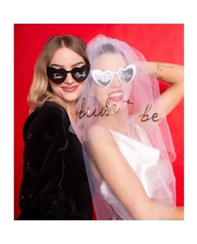 Lunettes en forme de cœur 'Bride to be'