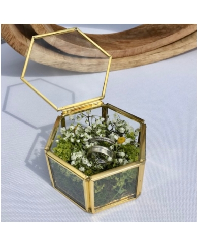 Boîte à bagues en verre