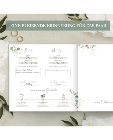 Livre d'or 'Eucalyptus' avec questions