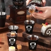 Edelstahl Shotbecher Set 'Groom's Crew'