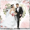 XXL Hochzeitsherz zum Ausschneiden ' Boho'