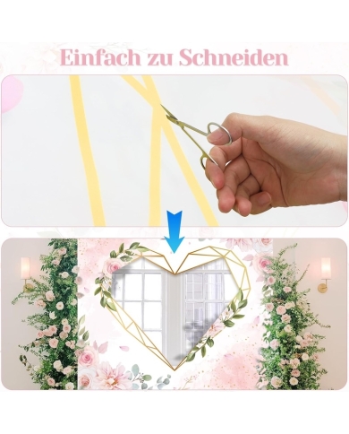 XXL Hochzeitsherz zum Ausschneiden ' Boho'