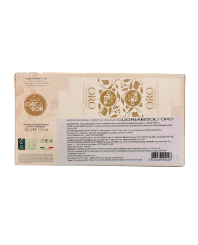 Mini Schoko-Herzdragees - Gold (500g) - The-Weddingshop