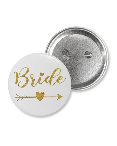 Button-Set 'Team Bride mit Pfeil'