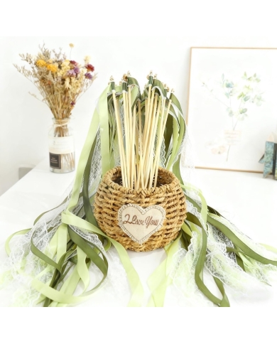 Zauberstäbe 'Wedding Wands' - Grün