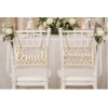 Décoration de chaise bois 'Braut & Bräutigam' - The-Weddingshop