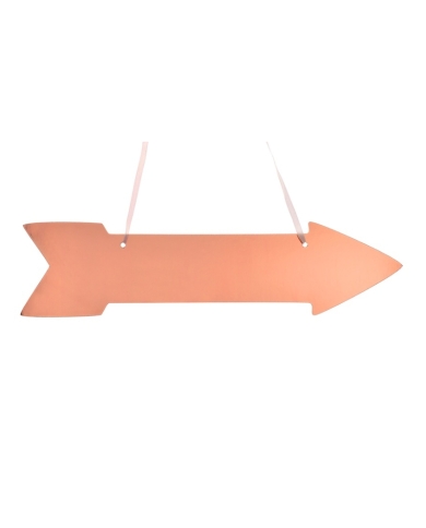 Flèche signalétique - or rosé