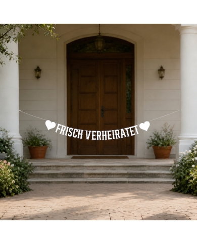 Guirlande 'Frisch verheiratet' - The-Weddingshop