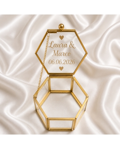 Glas Ringbox personalisiert
